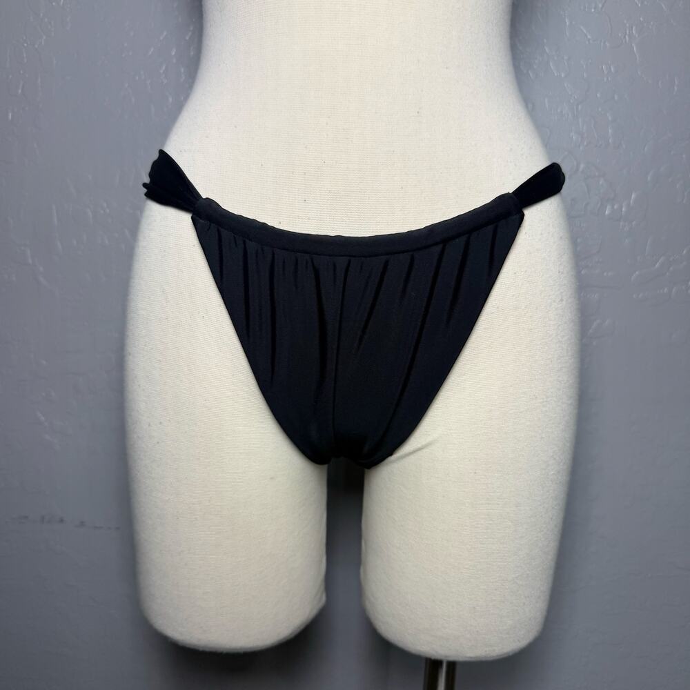 Belle x Free People Anna The Bare Bikini Bottoms, Black M